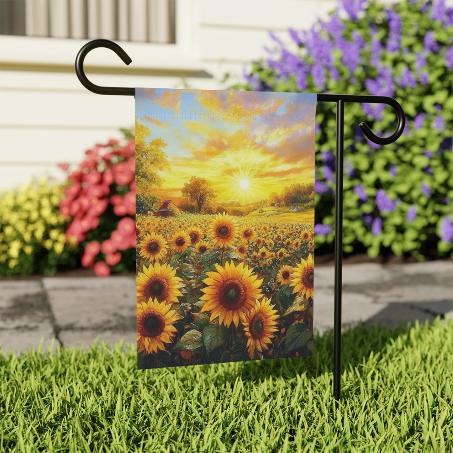 Sunflower Garden Flag - Vibrant Seasonal Decor for Home and Garden