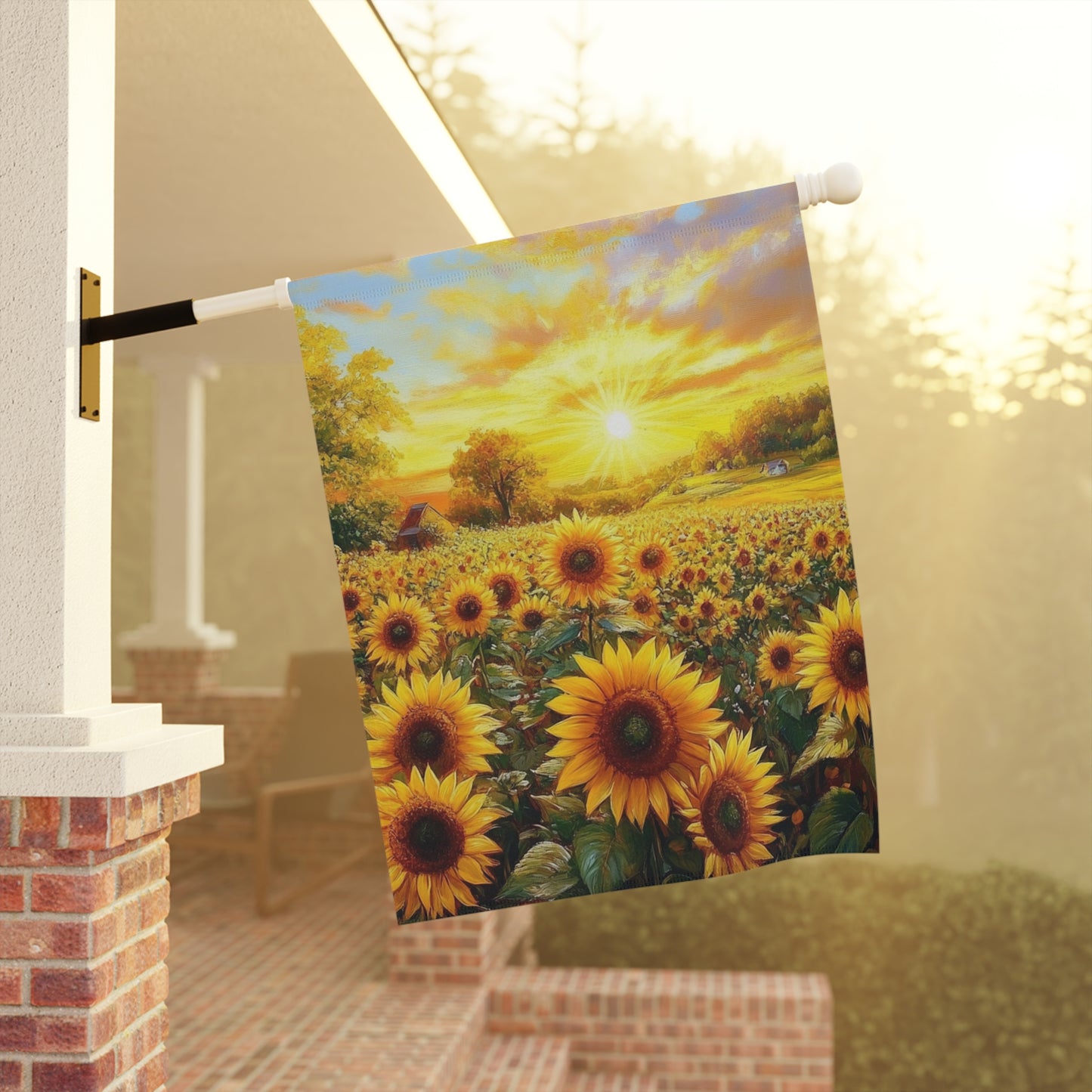 Sunflower Garden Flag - Vibrant Seasonal Decor for Home and Garden
