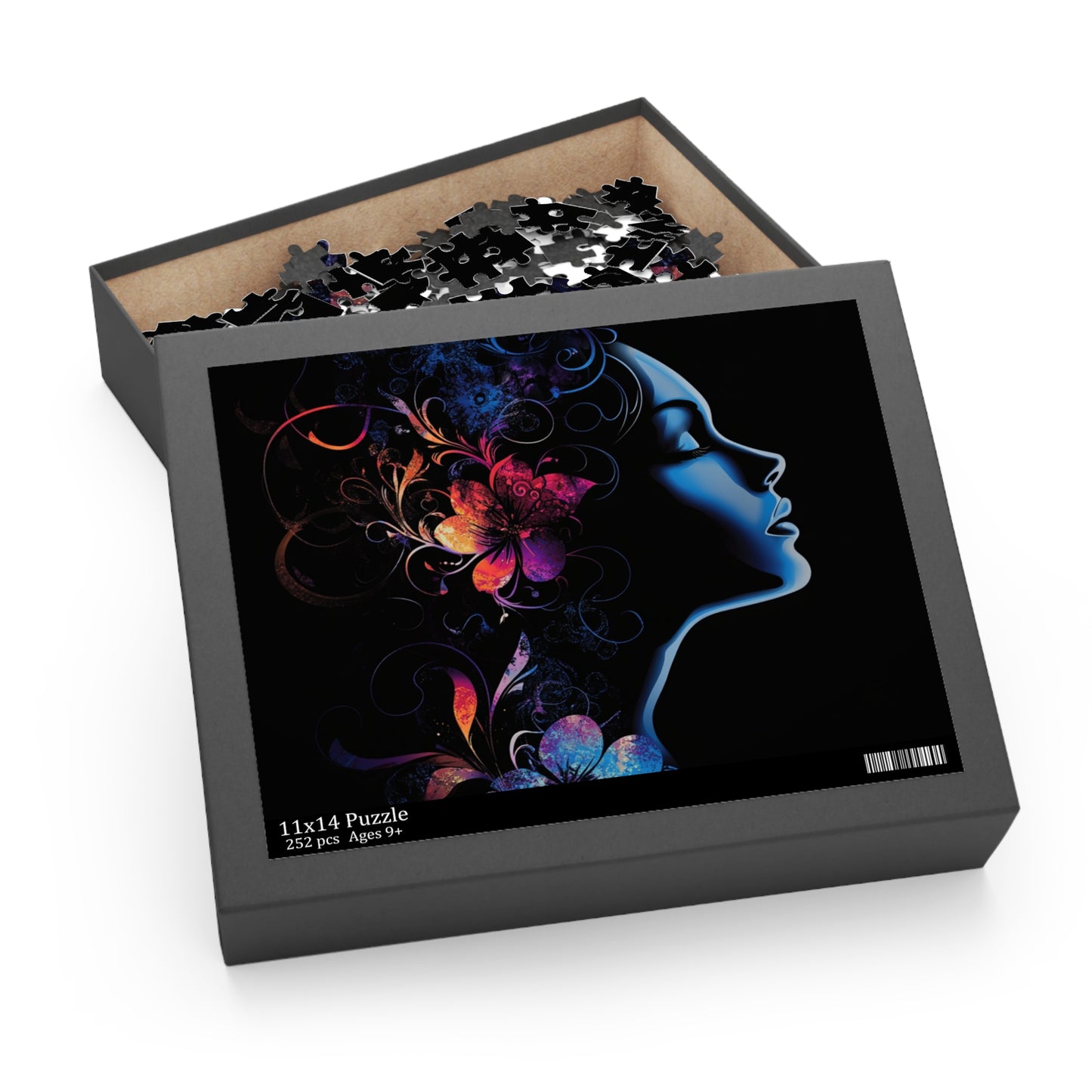 Mystical Floral Silhouette Puzzle - 120, 252, 500-Piece