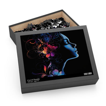 Mystical Floral Silhouette Puzzle - 120, 252, 500-Piece