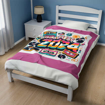 Class of 2024 - Velveteen Plush Blanket