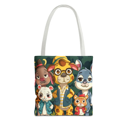 Cute Animal Friends Tote Bag - Whimsical Animal Design for Kids & Nature Lovers