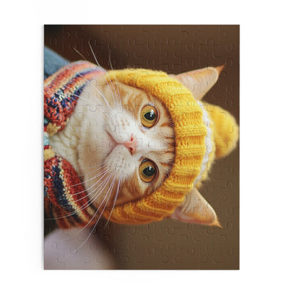 Adorable Cat Winter Puzzle - 500-Piece