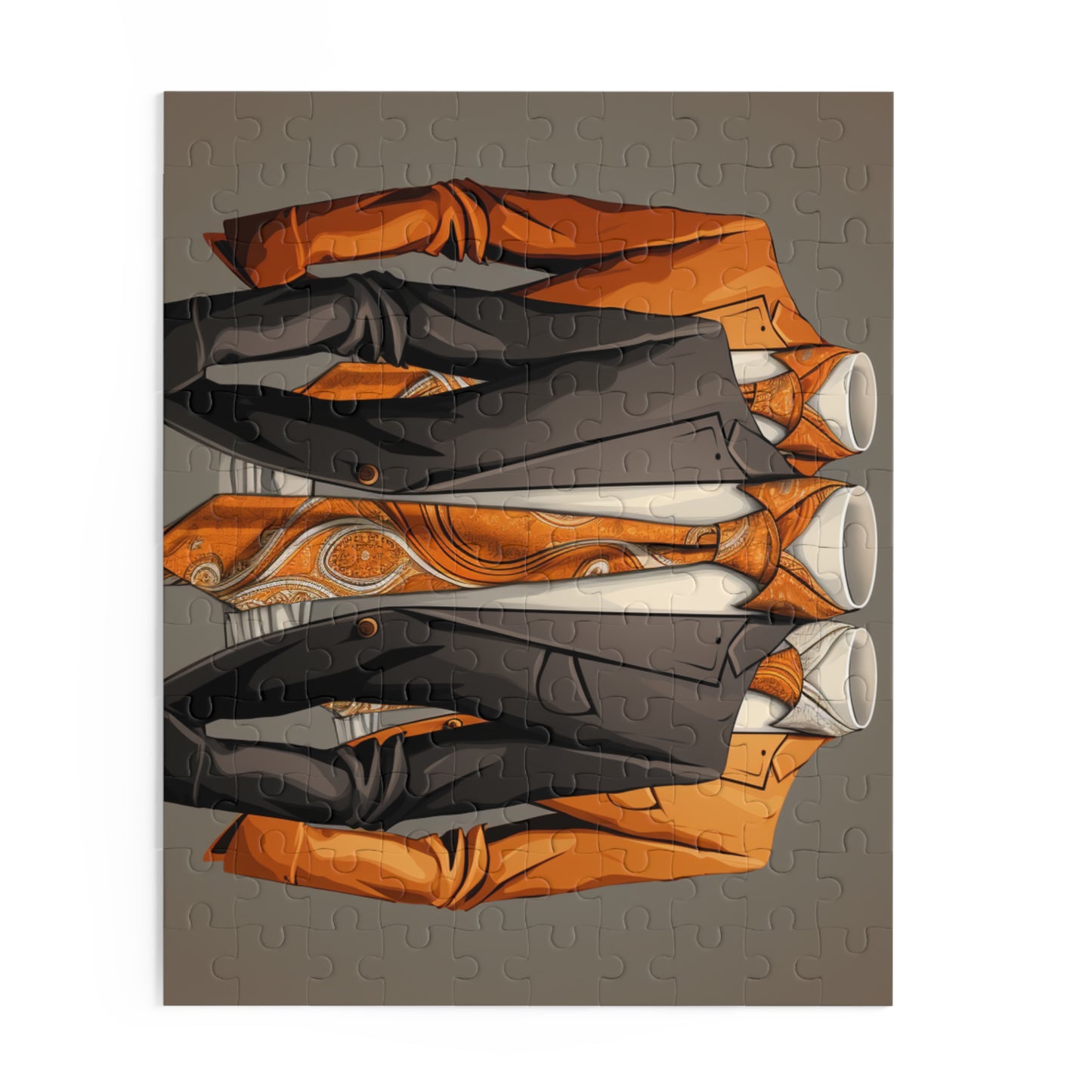 Elegant Suit-Themed 500-Piece Puzzle for Fashion Enthusiasts