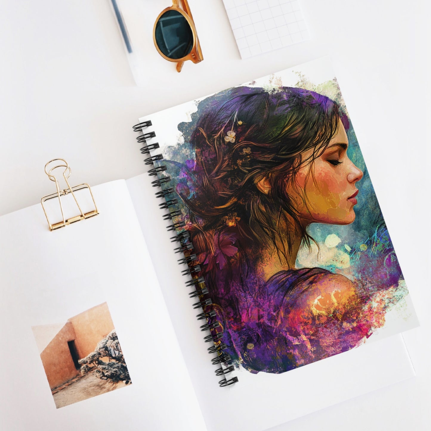 Artistic Spiral Notebook - Ruled Lines | Inspirational Design for Creative Minds