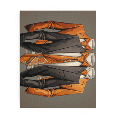 Elegant Suit-Themed 500-Piece Puzzle for Fashion Enthusiasts