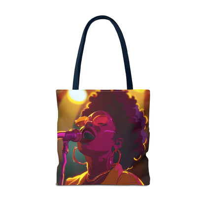 Vibrant Singer Tote Bag - Perfect for Music Lovers and Concert Goers
