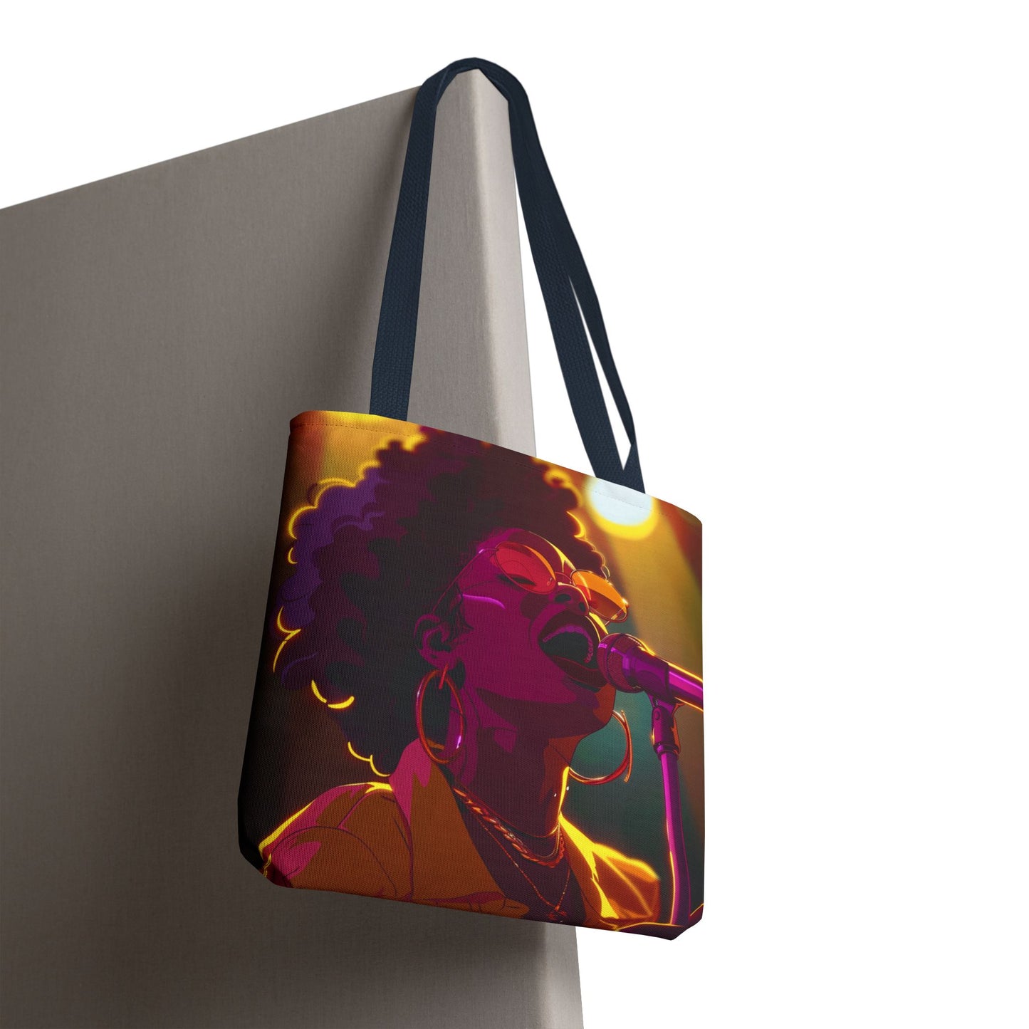 Vibrant Singer Tote Bag - Perfect for Music Lovers and Concert Goers