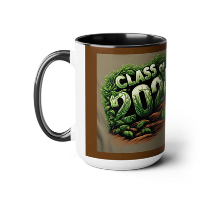 Two-Tone Coffee Mugs, 15oz