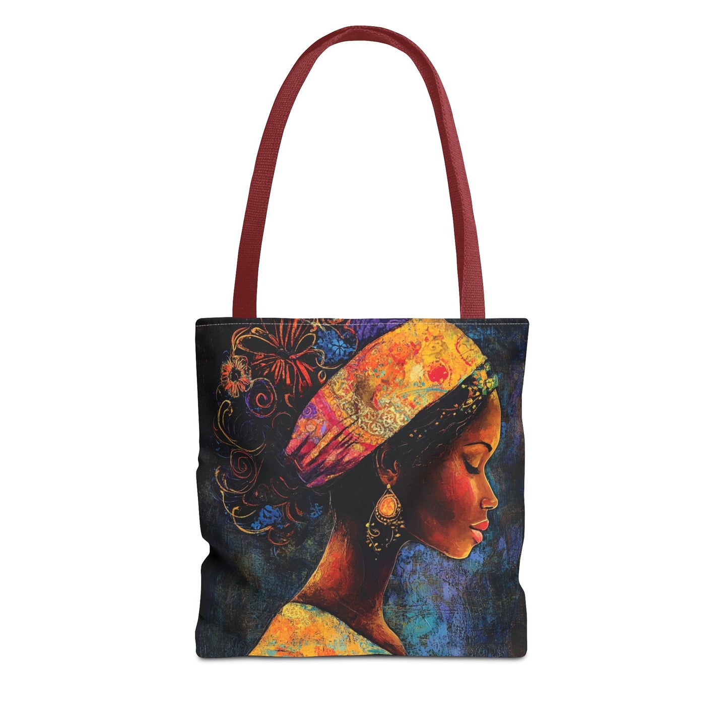 Colorful Woman Art Tote Bag - Vibrant African American Design