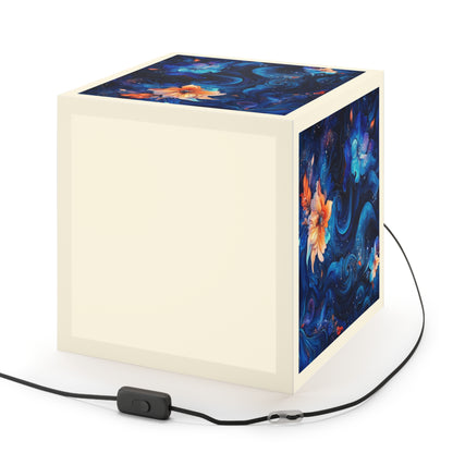 Floral Galaxy Light Cube Lamp - Bohemian Decor for Home & Office