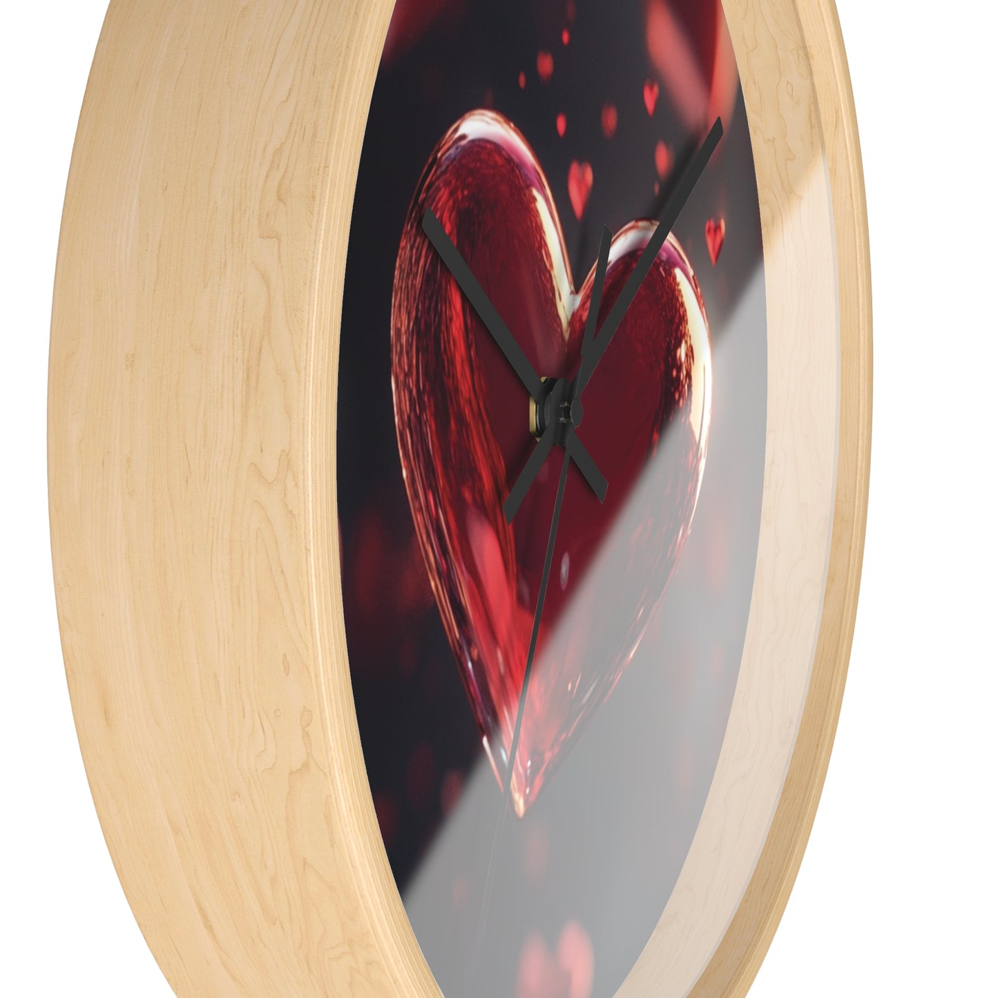 Romantic Heart Design Wall Clock - Perfect Gift for Valentine's Day