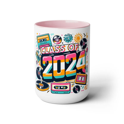 Two-Tone Coffee Mugs, 15oz