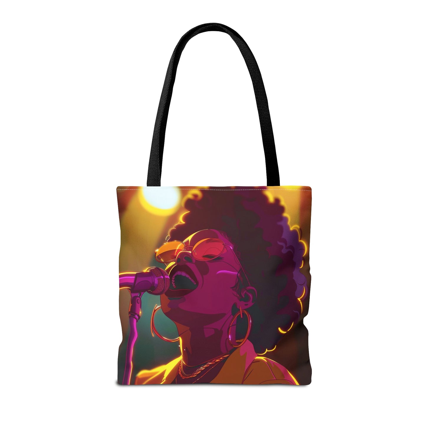 Vibrant Singer Tote Bag - Perfect for Music Lovers and Concert Goers