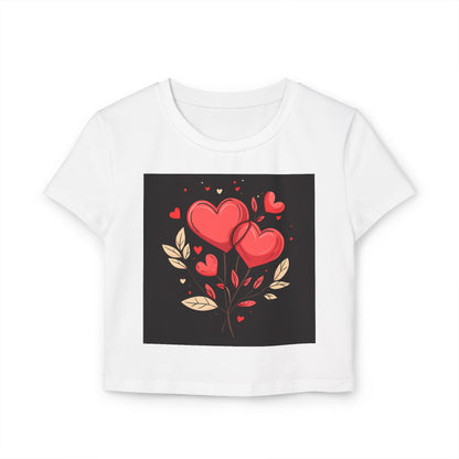 Heart Flower - Women's Baby Tee