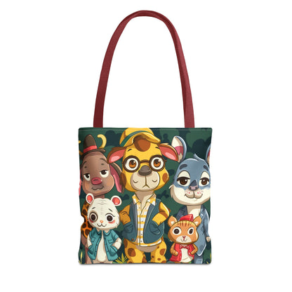 Cute Animal Friends Tote Bag - Whimsical Animal Design for Kids & Nature Lovers