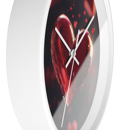 Romantic Heart Design Wall Clock - Perfect Gift for Valentine's Day