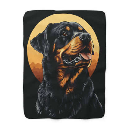 Rottweiler - Sherpa Fleece Blanket