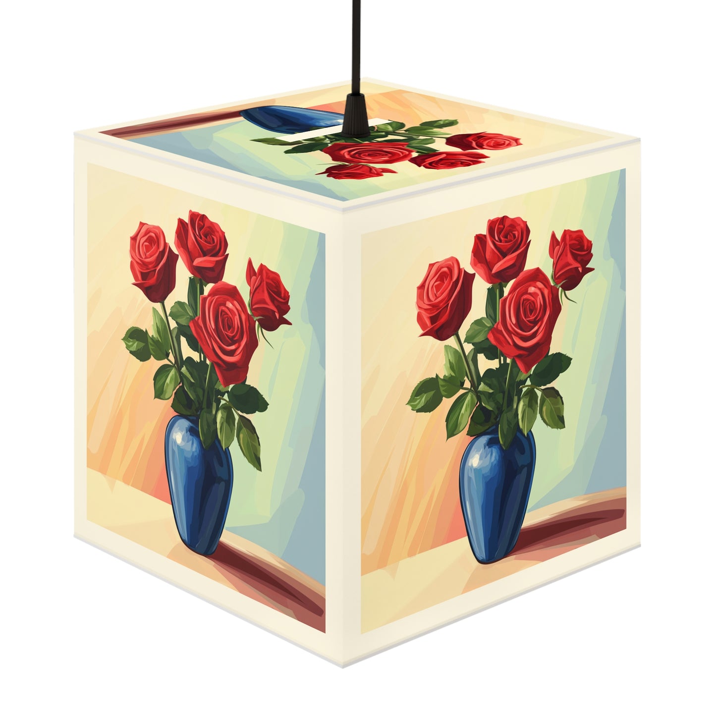 Elegant Rose Floral Light Cube Lamp - Perfect for Home Decor & Gifts