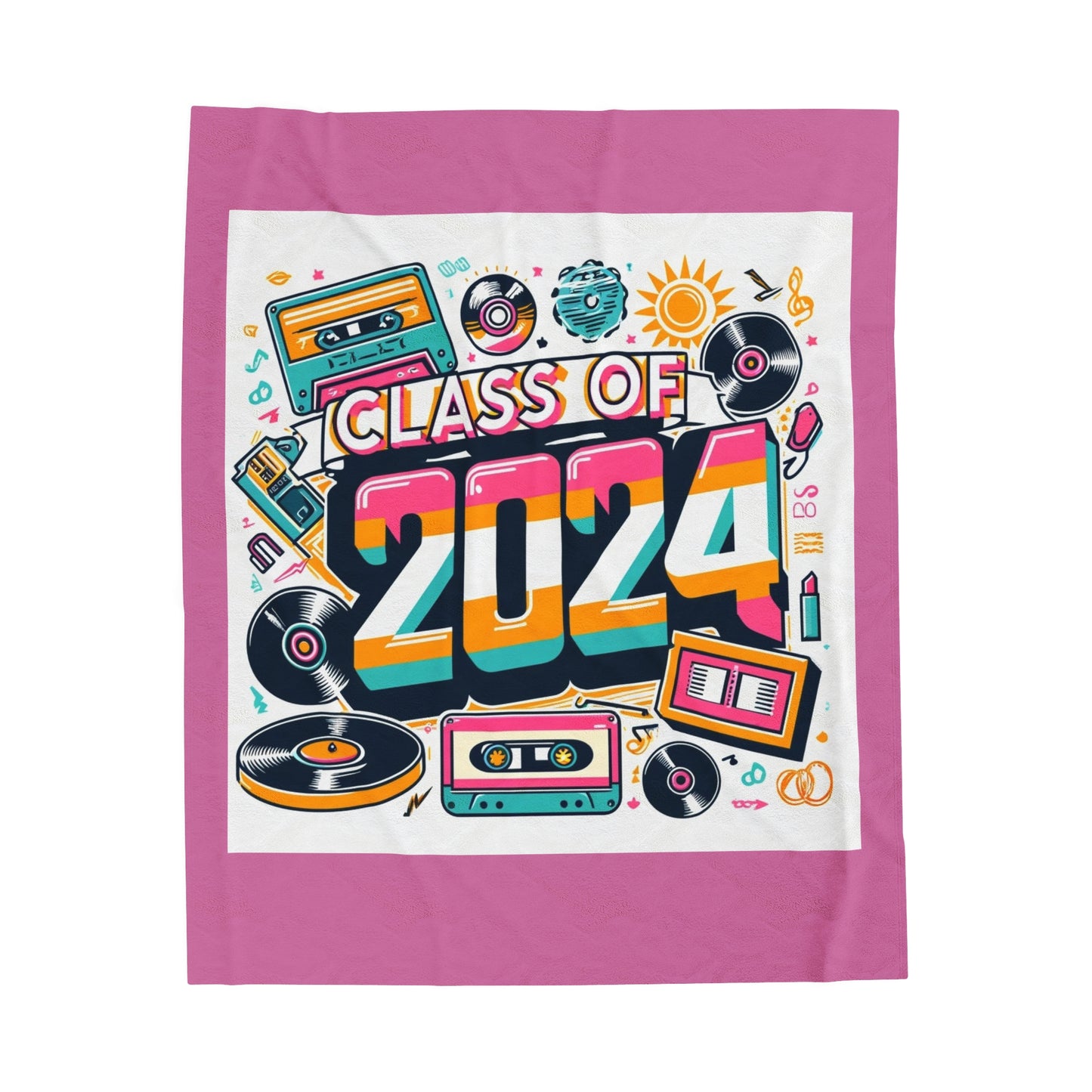 Class of 2024 - Velveteen Plush Blanket