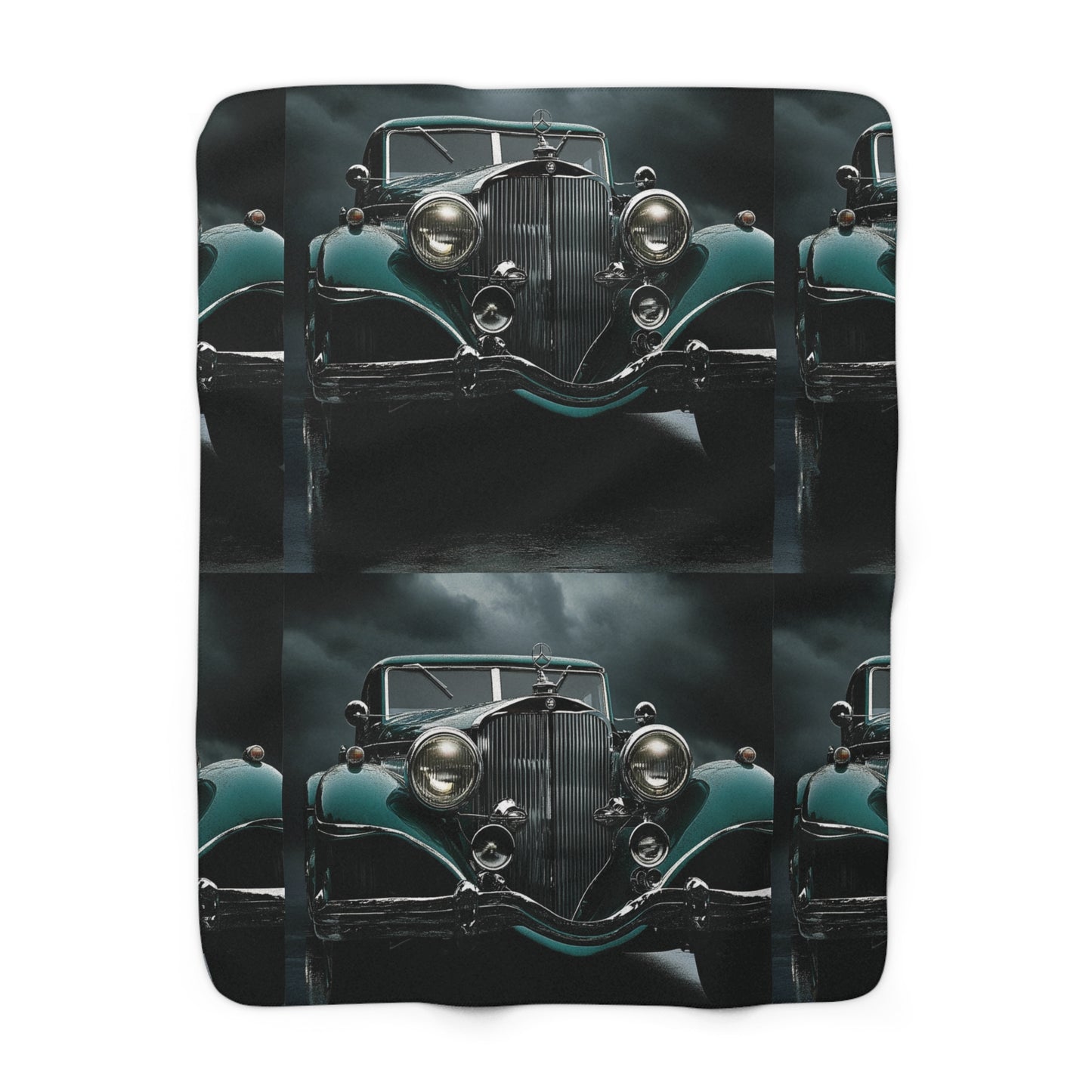 Vintage Car - Sherpa Fleece Blanket