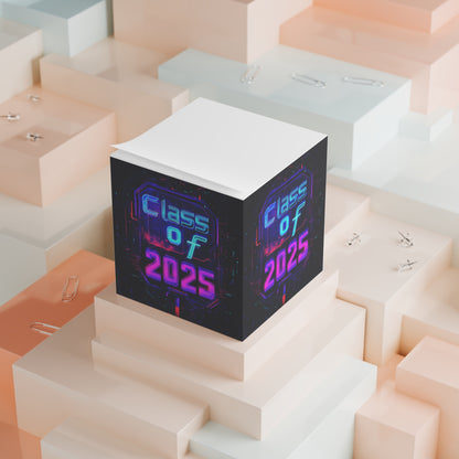 Futuristic Note Cube for Class of 2025 - Perfect Graduation Gift