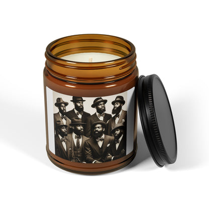 Scented Soy Candle (Multi-Size, Amber Jar)