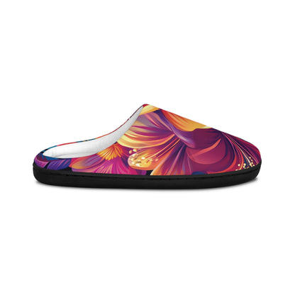 Vibrant Floral Women's Indoor Slippers - Cozy Comfort for Home Relaxation