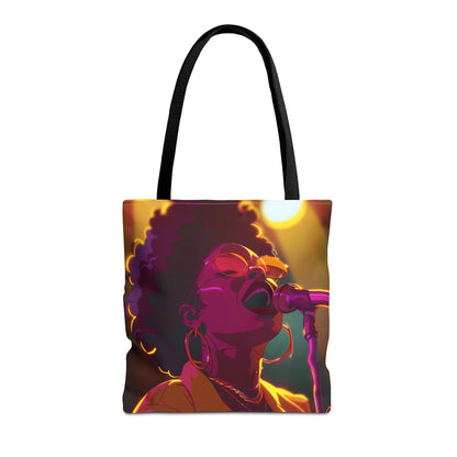 Vibrant Singer Tote Bag - Perfect for Music Lovers and Concert Goers
