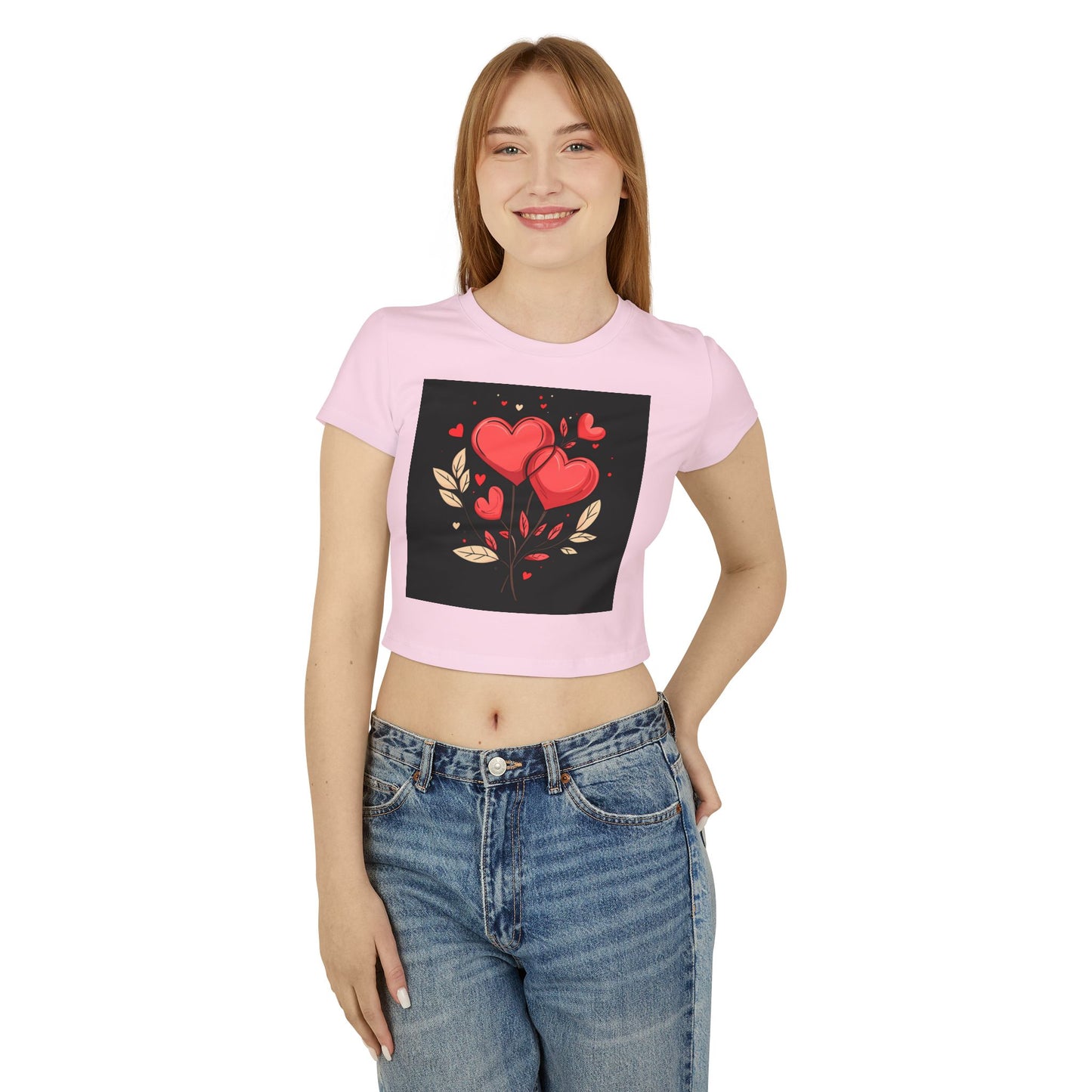 Heart Flower - Women's Baby Tee