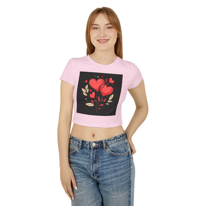 Heart Flower - Women's Baby Tee