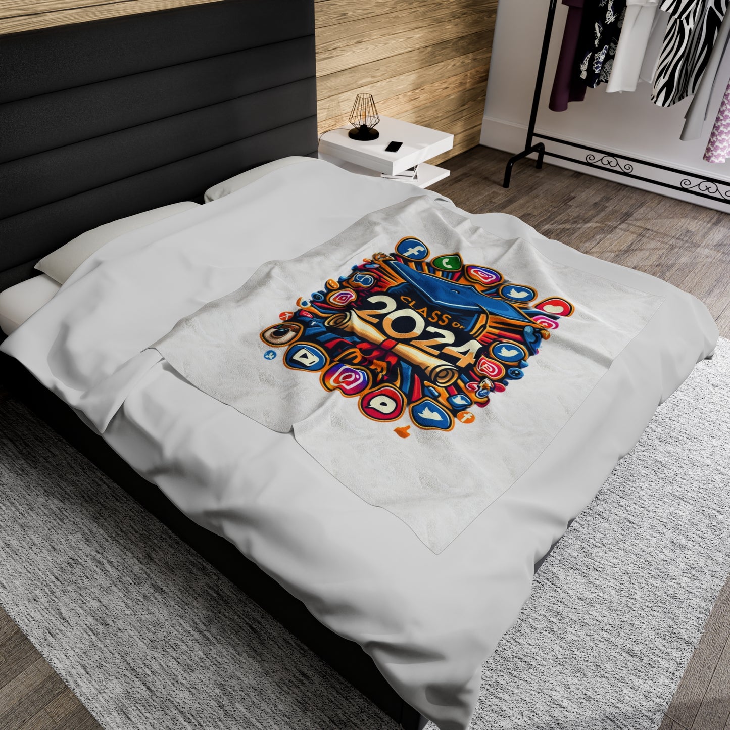 Class of 2024 - Velveteen Plush Blanket