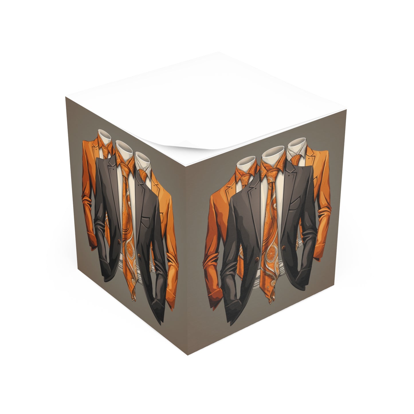 Stylish Note Cube for Professionals, Office Decor, Gift for Coworkers, Desk Organizer, Unique Stationery