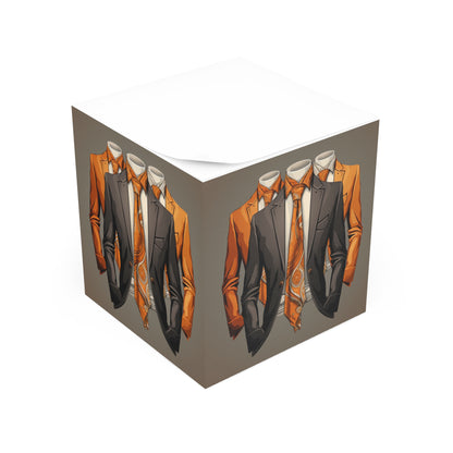 Stylish Note Cube for Professionals, Office Decor, Gift for Coworkers, Desk Organizer, Unique Stationery