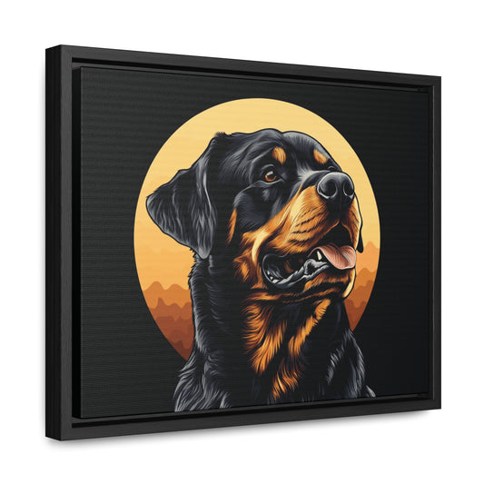 Gallery Canvas Wraps, Horizontal Frame- Rottweiler