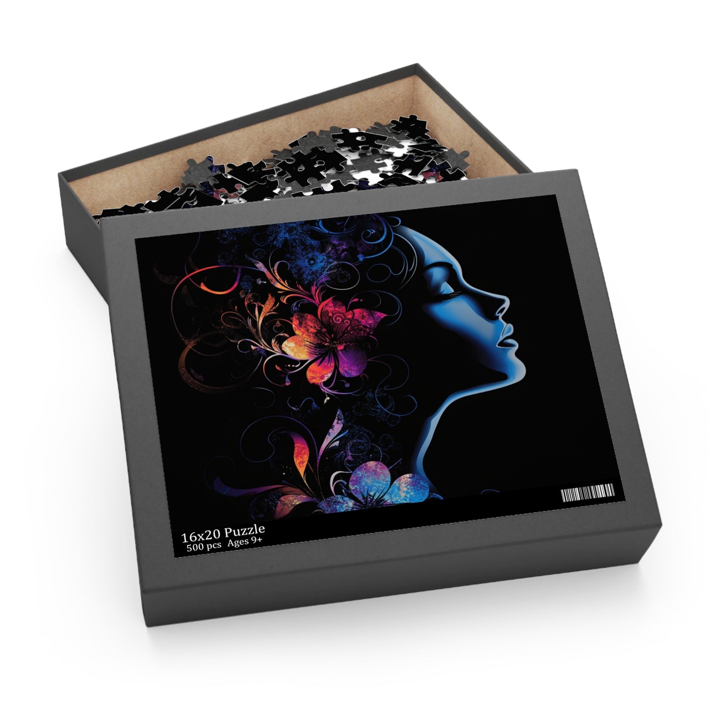 Mystical Floral Silhouette Puzzle - 120, 252, 500-Piece