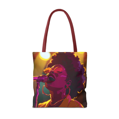 Vibrant Singer Tote Bag - Perfect for Music Lovers and Concert Goers
