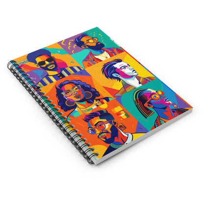 Vibrant Spiral Notebook - Ruled Line | Art-Inspired Writing Journal, Gift for Creatives, School Supplies, Daily Planner, Doodle Pad