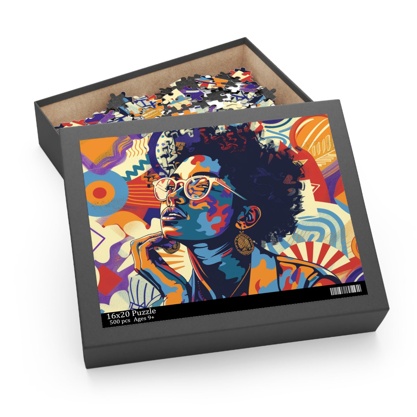 Colorful Afrocentric Puzzle - 120, 252, 500 Pieces | Inspiring Home Decor & Gift