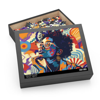 Colorful Afrocentric Puzzle - 120, 252, 500 Pieces | Inspiring Home Decor & Gift