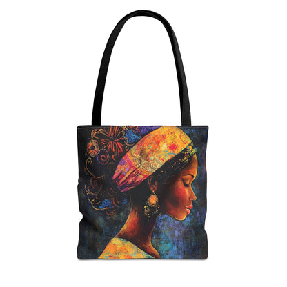Colorful Woman Art Tote Bag - Vibrant African American Design