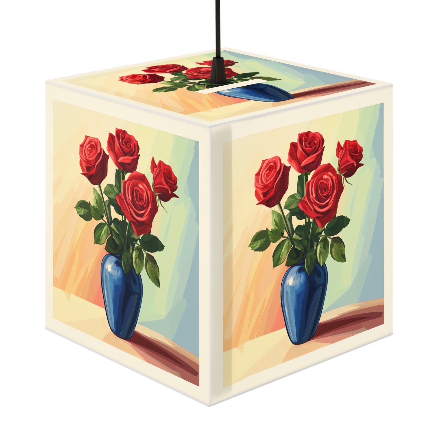 Elegant Rose Floral Light Cube Lamp - Perfect for Home Decor & Gifts
