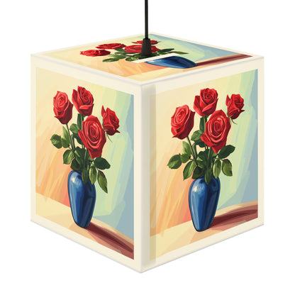Elegant Rose Floral Light Cube Lamp - Perfect for Home Decor & Gifts