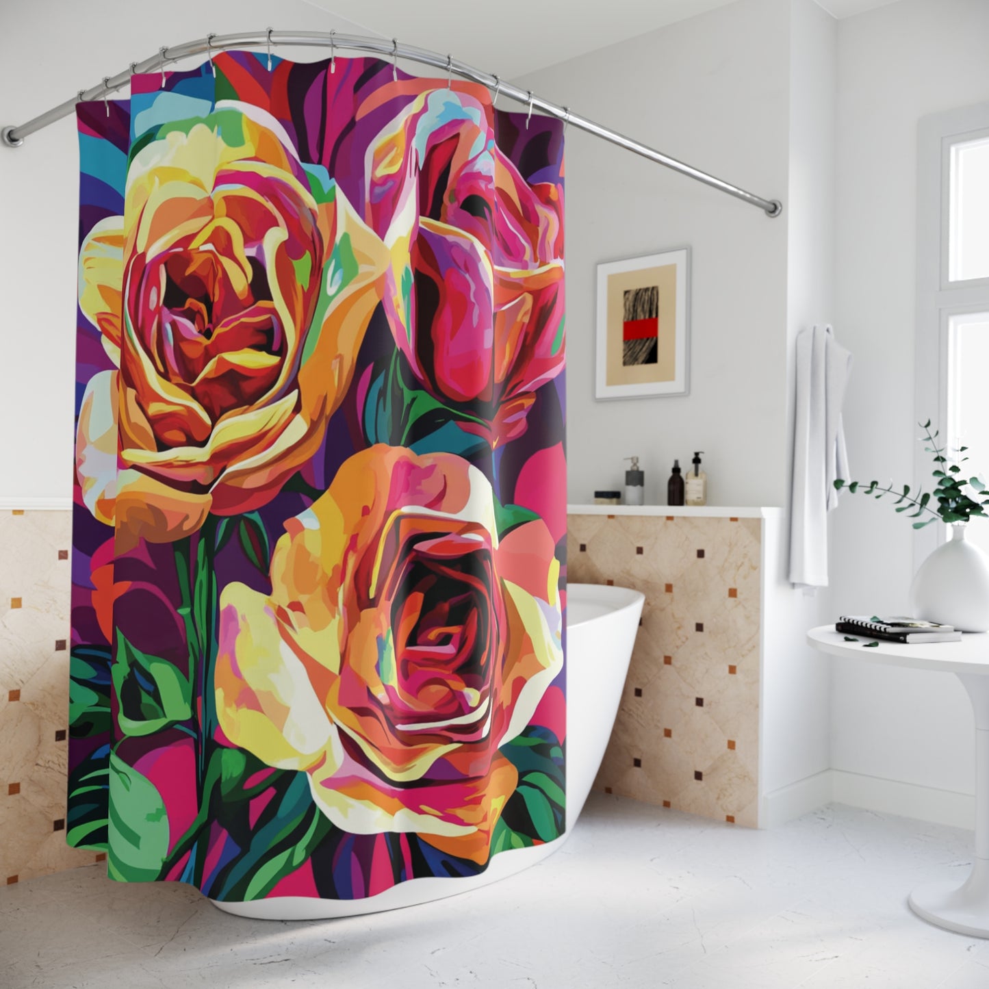 Vibrant Flowers Shower Curtains