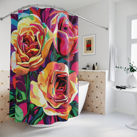 Vibrant Flowers Shower Curtains