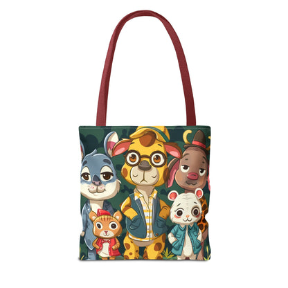 Cute Animal Friends Tote Bag - Whimsical Animal Design for Kids & Nature Lovers