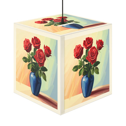 Elegant Rose Floral Light Cube Lamp - Perfect for Home Decor & Gifts