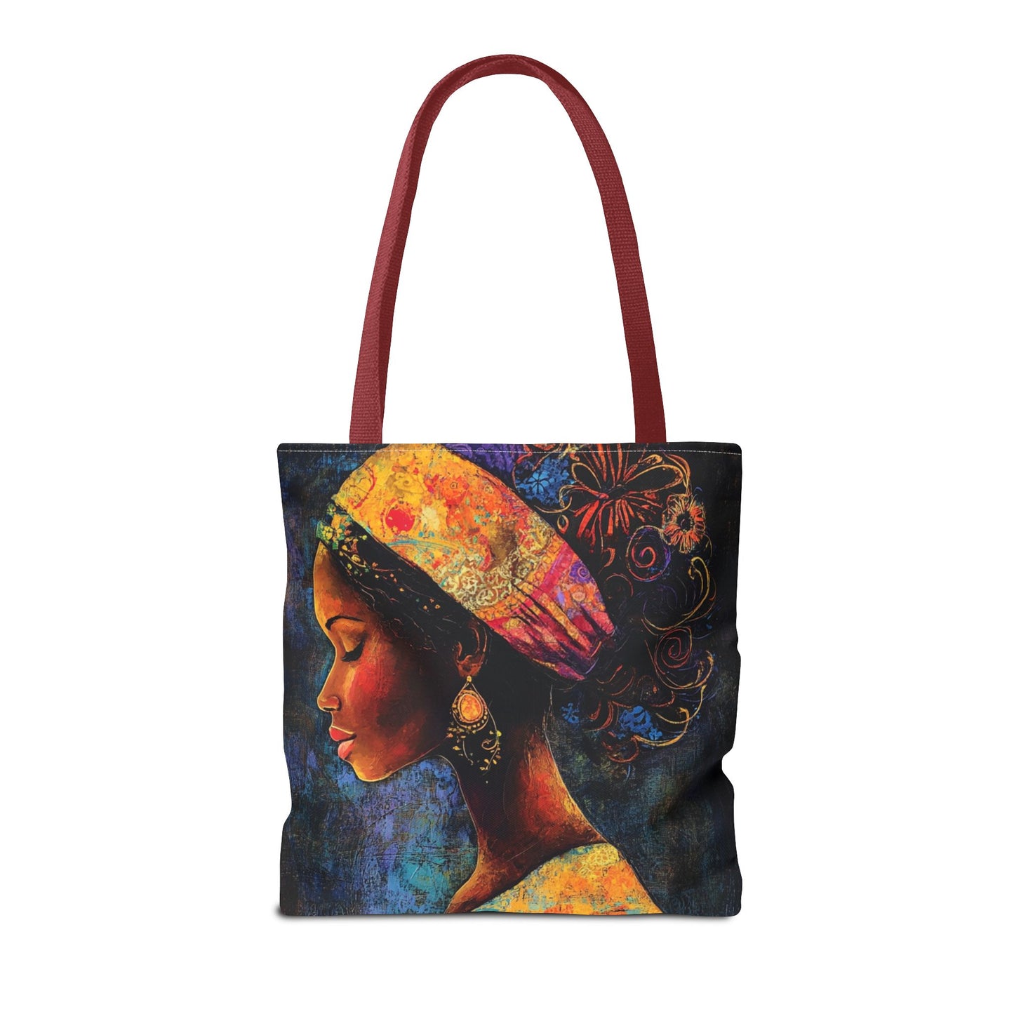 Colorful Woman Art Tote Bag - Vibrant African American Design