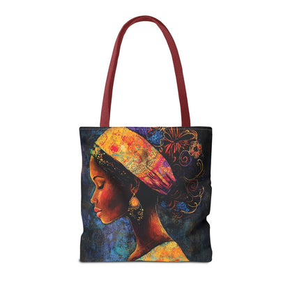 Colorful Woman Art Tote Bag - Vibrant African American Design