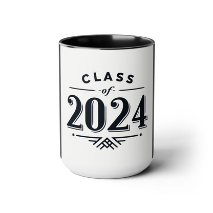 Two-Tone Coffee Mugs, 15oz